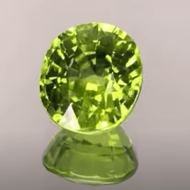 peridot 4.52 ct 9.2 mm x 10.60 mm x6.28mm deep stock#AAA128
