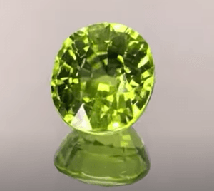 peridot 4.52 ct 9.2 mm x 10.60 mm x6.28mm deep stock#AAA128